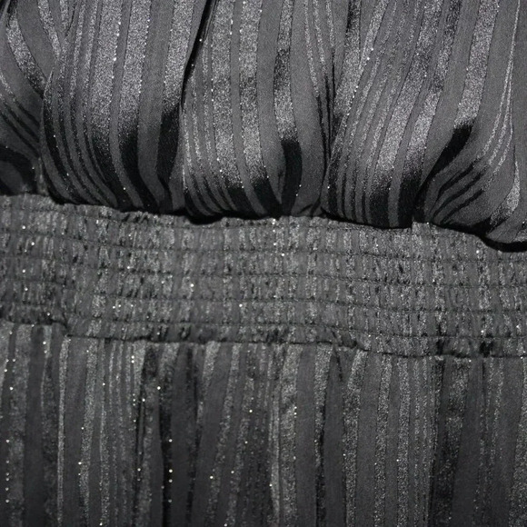 BCBG Paris Small Women's Black Glittery Halter Top Mini Dress NWT - Picture 9 of 16